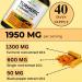 Rural Dotz Turmeric Curcumin Supplement 1950mg with Turmeric & Ginger 95% Curcuminoids Black Pepper for Best Absorption Nature's Vegan Joint Support 120 Capsules - Buy Online on GoSupps.com