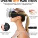 COLIFRSC 3D Sleep Mask for Men and Women - Soft, Breathable, and Adjustable Eye Mask for Travel, Yoga, and Naps - 100% Light Blocking for Ultimate Comfort - Black - Buy Online on GoSupps.com