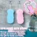 4Pcs Ultra Soft Exfoliating Bath Sponge Set with Sticky Hooks - For Men, Women, Adults, and Children - Reusable Dead Skin Remover - Buy Online on GoSupps.com