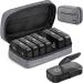 AUVON Canvas Bag XL Weekly Pill Organizer 2 Times a Day Travel Pill Box 7 Day with One-Side Large Opening AM PM Pill Case with Portable Cloth Bag for Supplements Vitamins Fish Oils