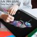 Premium Black Paper Sketchbook - 9x12 110lb Spiral Bound Mixed Media Sketch Pad for Gel Pens, Pencils, Chalk, Oil Pastels - Pack of 1 - Buy Online on GoSupps.com