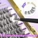 Lash Clusters Extensions 63 Pcs Faux Mink False Eyelashes | DD Curl Russian Wispy Individual DIY Lashes for Natural Look | 12-16mm | Style-1 - Buy Online on GoSupps.com