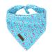 Babole Pet Easter Gift Dog Bandanas, 1PC Rabbit Egg Washable Square Dog Scarfs for Small Medium Large Dogs Adjustable Dogs Bib Scarfs for Girl and Boy(L) L Blue-B