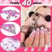 Loopeer 40 Pcs 3D Pink Gun Nail Charms - Shiny Diamond Metal Decorations for Nail Art & Jewelry Making - Buy Online on GoSupps.com