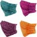 Buy Smehcf 4 Multi-Purpose Bandanas - Breathable & Washable Headbands for Men & Women | Reusable Storm Hood Hair Scarves Face Masks in Red Yellow Purple Blue | International Shipping Available - Buy Online on GoSupps.com