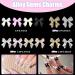 3D Bow Nail Charms & Gems - 60 Pcs Silver Gold Alloy Bowknot Nail Art Accessories | Glitter Nail Decoration DIY Crafts - Buy Online on GoSupps.com