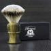 Hand Assembled Imitation Horn Handle (Silver Tip Badger Hair Shaving Brush) Sophist Collection & Design.