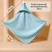 Mababu Hooded Baby Towel - 4 Layer GOTS Organic Cotton Anti-Slip Buttons 75x75 cm Soft & Fluffy - Sea Green - Buy Online on GoSupps.com