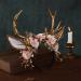 MOSTORY Handmade Golden Flower Antler Headband - Forest Flower Reindeer Headdress with Deer Ears Forest Fairy Headband for Women Girls Renaissance Halloween Cosplay Party Prom Photo Props - Buy Online on GoSupps.com
