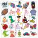 Partywind Kids Temporary Tattoos  204 PCS Fake Tattoo Stickers for Kids Party Supplies Favors Decorations  Surprise Birthday Gifts Goodie Bag Stuffers (Individually Wrapped)