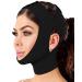 Shape Concept Chin Strap Support - Post-Surgery Neck Bandage for Face Lifting & Slimming (Black) - Medium Size Pack of 1 - International Shipping Available - Buy Online on GoSupps.com