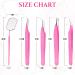 5Pcs Stainless Steel SV Lash Extension Tweezers Set - Pink | Volume/Isolation Nail Art Curved - Buy Online on GoSupps.com