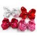 Xansema 4 Inches Sequin Hair Bow Alligator Clip for Girls & Women - Black - Buy Online on GoSupps.com