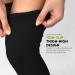 Thigh-High Compression Stockings 20-30 mmHg | Closed Toe | Medical Class 1 Support for Men & Women - Medium Black - Buy Online on GoSupps.com