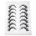 SHUYING 15mm Faux Mink False Eyelashes - Luxury Cat Eye Strip Lashes Soft Wispy Volume 7 Pairs Pack - Buy Online on GoSupps.com