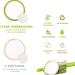 20 Washable Bamboo Jam Pads | Reusable Makeup Removal Towels | Enooso (12 Soft + 8 Peels) - Eco-Friendly & Sustainable Beauty Solution - Buy Online on GoSupps.com