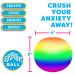 Power Your Fun Arggh Rainbow Giant Stress Ball - 5-Inch Jumbo Squishy Relief Toy for Adults and Kids - Anti Stress Sensory Ball for Boys and Girls - Buy Online on GoSupps.com