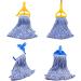 String Mop Heads Replacement Heavy Duty Commercial Grade Blue Cotton Looped End Wet Industrial Cleaning Mop Head Refills (3  Large) 3 Pieces Large (Pack of 3) - Buy Online on GoSupps.com