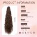 32 Inch Drawstring Ponytail Extension | Long Curly Wavy Hairpiece for Women | Synthetic | Chocelate Brown - Buy Online on GoSupps.com