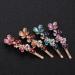 minkissy Rhinestones Hairpin Vintage Barrette Bobby Pin Elegant Headdress for Women Girls (blue Pink Purple Coffee Each Two) - Buy Online on GoSupps.com