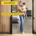 Retractable Baby Gate Mesh Baby Gate or Mesh Dog Gate 33" Tall Extends up to 55" Wide Child Safety Gate for Doorways  Stairs  Hallways  Indoor/Outdoor(33x55 Inch  Black) 33x55 Inch Black - Buy Online on GoSupps.com