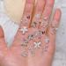 90 PCS 3D Butterfly Nail Rhinestones Charms - Silver Metal Acrylic Nail Art Gems Set - Buy Online on GoSupps.com