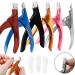 Professional Gold Nail Clippers for Acrylic False Nails - Rustproof Trimmer for Manicure & Pedicure - Buy Online on GoSupps.com