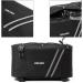 Insulated Bicycle Rack Rear Carrier Bag | 11L Capacity | Reflective MTB Pannier Shoulder Bag with Rain Cover - Black - Buy Online on GoSupps.com