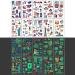 4th of July Glow in the Dark Temporary Tattoos - American Flag Patriotic Stickers for Independence Day Decorations - 10 Sheets - Buy Online on GoSupps.com