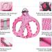 Haapaw No Pull Dog Harness & Leash Set - Adjustable Reflective Padded Vest for Extra Small to Medium Dogs - Pink (Chest 38.1-45.7 cm 4.5-6.8 kg) - Buy Online on GoSupps.com