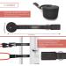 Fitness Band Resistance Bands Set - Pro Expander with Exercise App 5 Tapes Handles Loops & Carrying Bag for Effective Workouts - Buy Online on GoSupps.com