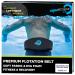 AQUA Fitness Deluxe Flotation Belt - Adult Water Aerobics Equipment for Pool - Black AQUA Fitness Floatation Belt Black