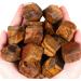 Xiannvxi 2 "Groß Tiger eye stone crystals set gemstones natural stones healing stones premium waterstones life source plus stones 4PCs M-tiger eye