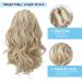 10 Inch Short Ponytail Extension Claw Clip in Ponytail Hair Extensions Curly Wavy Ponytail Extensions Synthetic Hairpieces for Women - Ash Blonde with Highlights 10 Inch Ash Blonde with Highlights - Buy Online on GoSupps.com