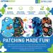 OPTHOPATCH Kids Eye Patches - Boys Fun Design - 40 Latex Free Hypoallergenic Cotton Patches for Amblyopia & Cross Eye- with 3 Reward Chart Posters - Buy Online on GoSupps.com