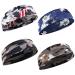 Wllhyf Children's Sports Band 4 pieces Athletic welding straps headband for young camouflage sports headband sweat-absorbing elastic hair band for football baseball basketball