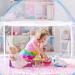Children's Castle Design Portable Folding Net Bed | Breathable Mosquito-Proof Crib for Camping & Travel | 39.3 x 74.8 Inch - Buy Online on GoSupps.com