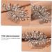 VINTORKY Hair Comb Bridal Flower Headpiece Hanfu Chinese Chignon pin Flower Hair Clips for Women Chinese Hair pin Hair Side Combs Leaves Headpiece Slide Combs Bride Rhinestones Wedding Iron - Buy Online on GoSupps.com