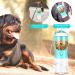 JOPHEK Portable Pet Drinking Bottle - 300ml Leak-Proof Dog & Cat Water Bottle with 100ml Food Mug & Activated Carbon Filter - Ideal for Daily Walks & Travel - Blue - Buy Online on GoSupps.com