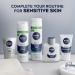 NIVEA MEN Sensitive Face Wash - Alcohol-Free 6x100ml - Gentle Cleanser for All Skin Types - International Shipping Available - Buy Online on GoSupps.com