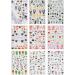 JMEOWIO 9 Sheets Halloween Nail Art Stickers Decals Self-Adhesive Colorful Flower Ghost Pumpkin Nail Supplies Nail Art Design Decoration Accessories - Buy Online on GoSupps.com