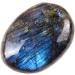 Labradorite Palm Stone Crystal - Natural Chakra Reiki Healing Stone for Anxiety Relief - Buy Online on GoSupps.com