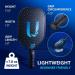 Uteeqe Pickleball Paddles Set of 2 - Graphite Surface for High Spin - USAPA Approved, Lightweight Polymer Honeycomb, Non-Slip Grip - Includes 4 Outdoor Balls & Bag | Blue - Buy Online on GoSupps.com