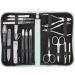 Three swords - 16 pcs.Manicure pedicure set 'Cinisello' |High-quality nail case made of synthetic leather for hand and foot care.Color: MINT |Contents: nail scissors nail clippers tweezers & much more!MINT / synthetic leather