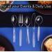 Lonezo 150 Count Heavy Duty Clear Plastic Forks - Disposable Utensils for Parties and Events - Buy Online on GoSupps.com