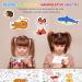 2 Pcs Children's Drawing Roll - 11811.8 Inch Sticky DIY Painting Paper for Kids - Christmas Gift - Wall Coloring Stickers - Animals & Transportation - Buy Online on GoSupps.com