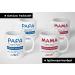 Unique Mama Papa Gift Set - Perfect Christmas Gifts for Parents & Kids | Ceramic Cups with Heartfelt Sayings - 2 Set (330ml) - We - Red & Blue - Buy Online on GoSupps.com