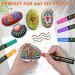 IVSUN Paint Pens Set - 20 Waterproof Oil-Based Colors for Rock, Wood, Fabric, Plastic, Glass - Fade-Proof & Permanent Paint Markers for DIY Crafts - Buy Online on GoSupps.com