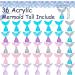36 Pieces Resin Mermaid Tail Cake Cupcake Toppers Mini Mermaid Tail Figurines Mermaid Tail Cupcake Decorations for Mermaid Party Favors Birthday Party Decoration Baby Shower Party Supplies - Buy Online on GoSupps.com