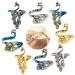 J.CARP 8 Pcs Adjustable Knitting Crochet Loop Ring  Braided Knitting Ring Yarn Guide Finger Holder for Mother Grandma Thanksgiving Presents 8pcs